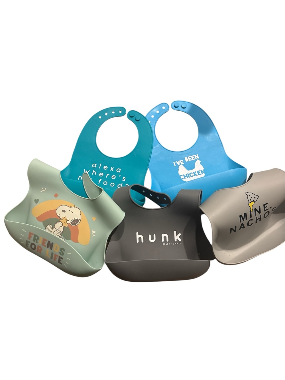 Kids Waterproof Silicone Bibs Bundle
